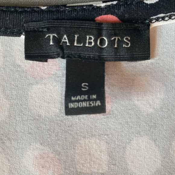LAST CHANCE!! Talbots Faux Wrap Graphic Print Dress - Sz S - Picture 7 of 8